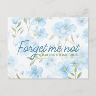 Vergiss mich nicht im Frühling Marketing Postkarte
