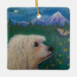 Vergiss mich nicht keramikornament