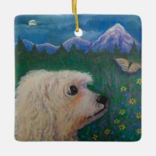 Vergiss mich nicht keramikornament