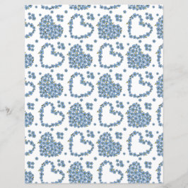 Vergiss mich nicht, mit Herzen Blume zu spielen