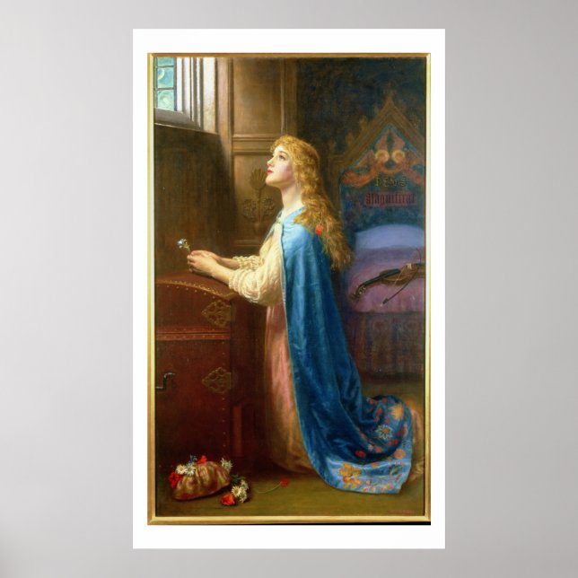 "Vergiss mich nicht" (Öl auf Leinwand) Poster (Vorne)