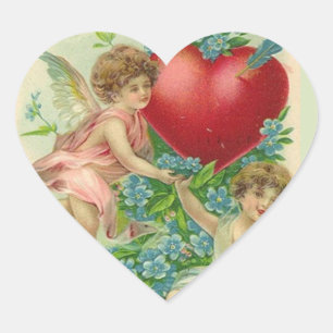 Vergiss mir den Knoten Valentine Herz-Aufkleber