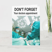 Vergiss nicht, dass du einen Termin für Ärzte hast