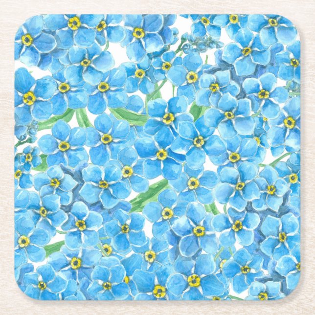 Vergiss nicht, dass ich keine Aquarellfarbe habe Rechteckiger Pappuntersetzer (Vorderseite)