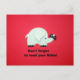 Vergiss nicht, deine Bibel zu lesen! Postkarte