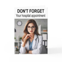 Vergiss nicht deinen Krankenhaustermin.