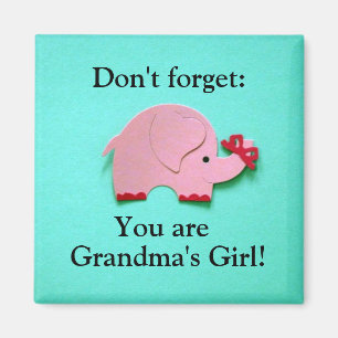 Vergiss nicht: Du bist Oma's Girl! Magnet