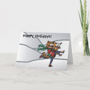 Vergiss nicht, Holiday Kitties zu spielen Feiertagskarte