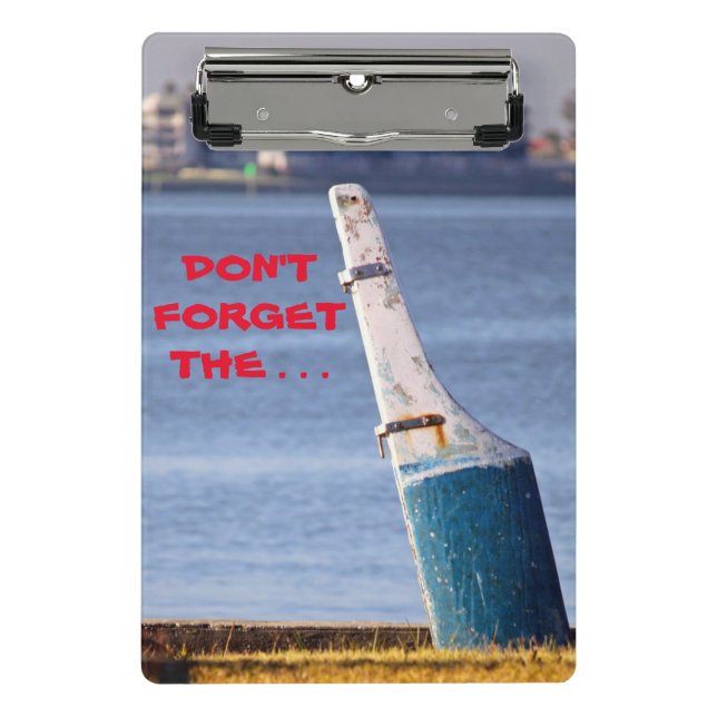 Vergiss nicht ... mini klemmbrett (Vorderseite)