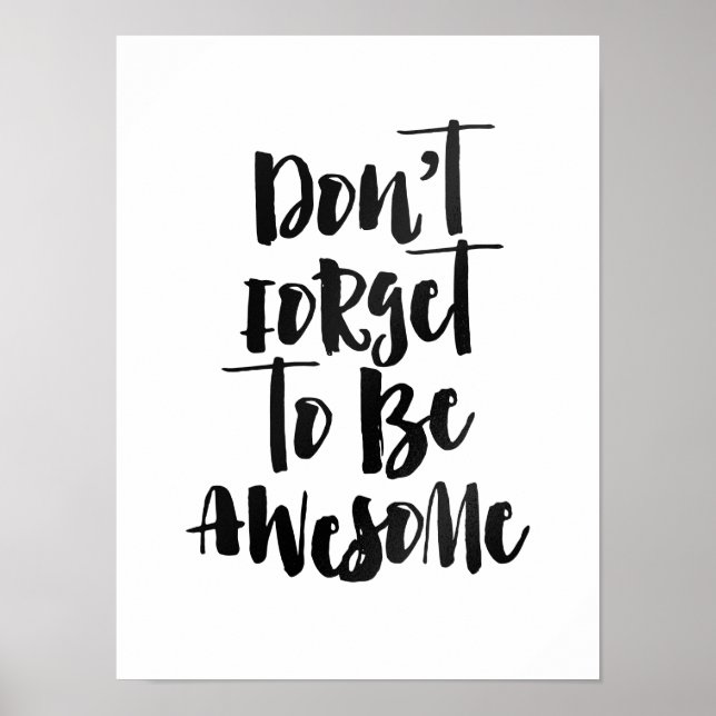 Vergiss nicht, phantastisch zu sein poster (Vorne)