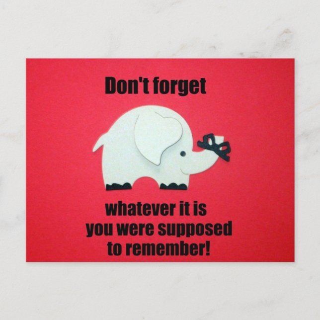 Vergiss nicht... postkarte (Vorderseite)