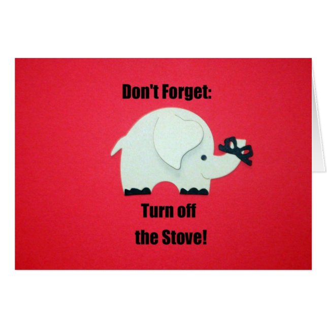 Vergiss nicht: Schalte den Ofen aus! (Vorderseite (Horizontal))