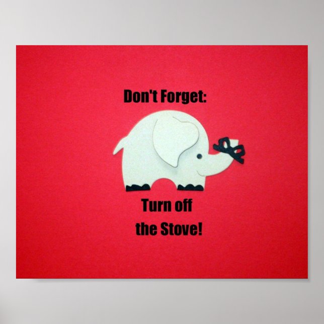 Vergiss nicht: Schalte den Ofen aus! Poster (Vorne)