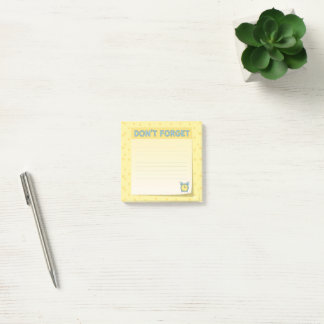 "Vergiss nicht" Sticky Notes Post-it Klebezettel