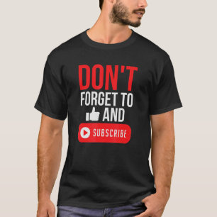 Vergiss nicht zu mögen und abonniere Blog Livestre T-Shirt