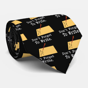 Vergiss nicht zu schreiben krawatte