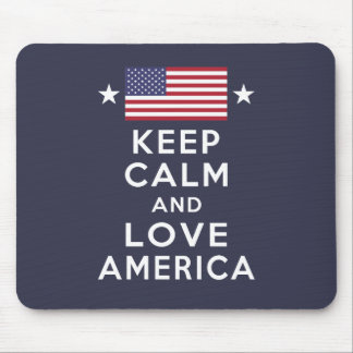 Vergiss nie! Behalt Ruhe und Liebe Amerika Mousepad