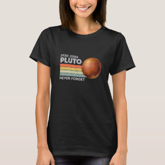 Vergiss nie das Pluto-Shirt. Retrostil T-Shirt