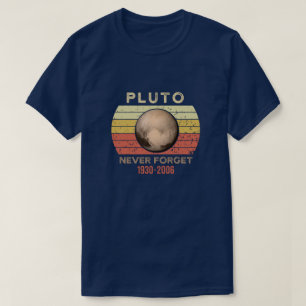 Vergiss nie das Pluto-Shirt. Retrostil T-Shirt