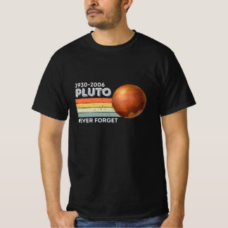 Vergiss nie das Pluto-Shirt. Retrostil T-Shirt