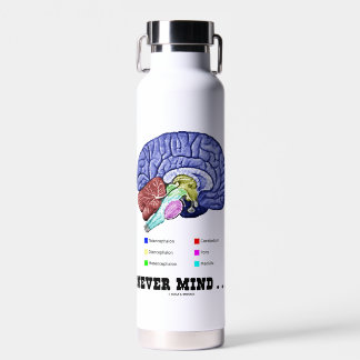 Vergiss nie ... Gehirnanatomie Psyche Spaß Trinkflasche