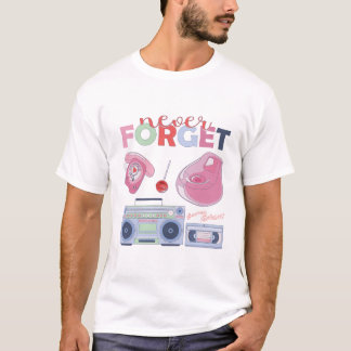 Vergiss nie Kassette Diskette VHS CD T-Shirt