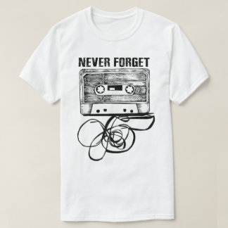 Vergiss nie Retro-Kassette T-Shirt
