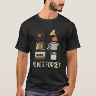 Vergiss nie Retro Vintage Kassette Cool 80er 90er T-Shirt