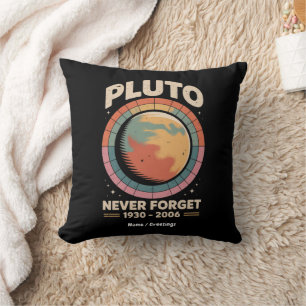 Vergiss Pluto niemals 1930-2006 Lustiger Retro-Wel Kissen