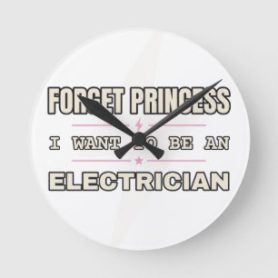 Vergiss Prinzessin, Elektrikerin — Wanduhr