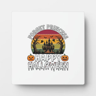 Vergiss Prinzessin Frohe Halloween Geisterhaus Pum Fotoplatte
