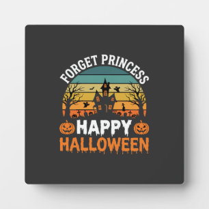 Vergiss Prinzessin Frohes Halloween Spukhaus Desi Fotoplatte