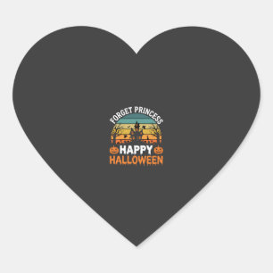 Vergiss Prinzessin Glückliches Halloween Spukhaus Herz-Aufkleber