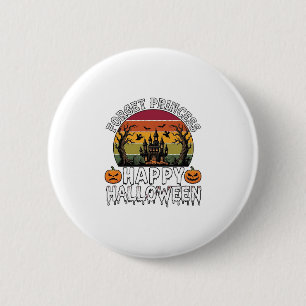 Vergiss Prinzessin Happy Halloween Spukhaus Pumpe Button
