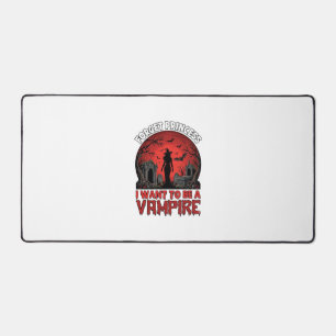 Vergiss Prinzessin Will Vampire Halloween_1 Schreibtischunterlage