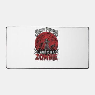 Vergiss Prinzessin Zombie Blutmond Friedhof Fleder Schreibtischunterlage