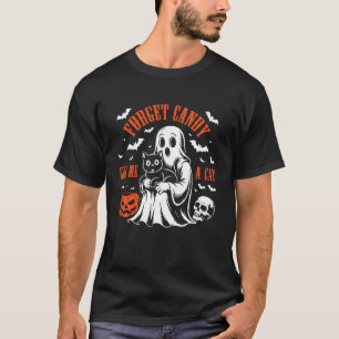 Vergiss Süßigkeiten, gib mir einen Katzenliebhaber T-Shirt