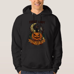 Vergiss Süßigkeiten, gib mir einfach Halloween-Kür Hoodie