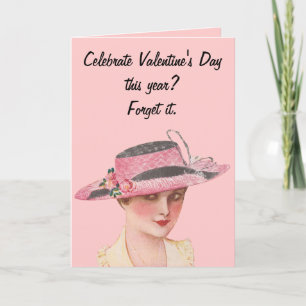 Vergiss Valentinstag Feiertagskarte