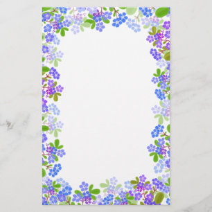 Vergissmeinnicht-Blumenbriefpapier Briefpapier