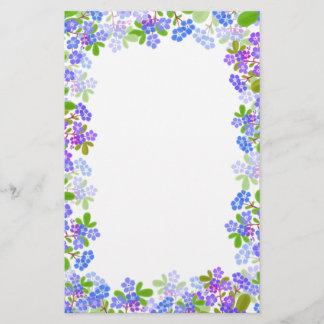 Vergissmeinnicht-Blumenbriefpapier Briefpapier