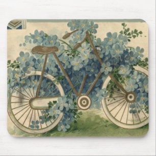 Vergissmeinnicht Fahrrad Geburtstag Mousepad