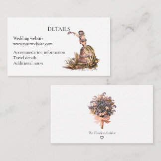 Vergissmeinnicht-Hochzeitseinlagekarte Begleitkarte