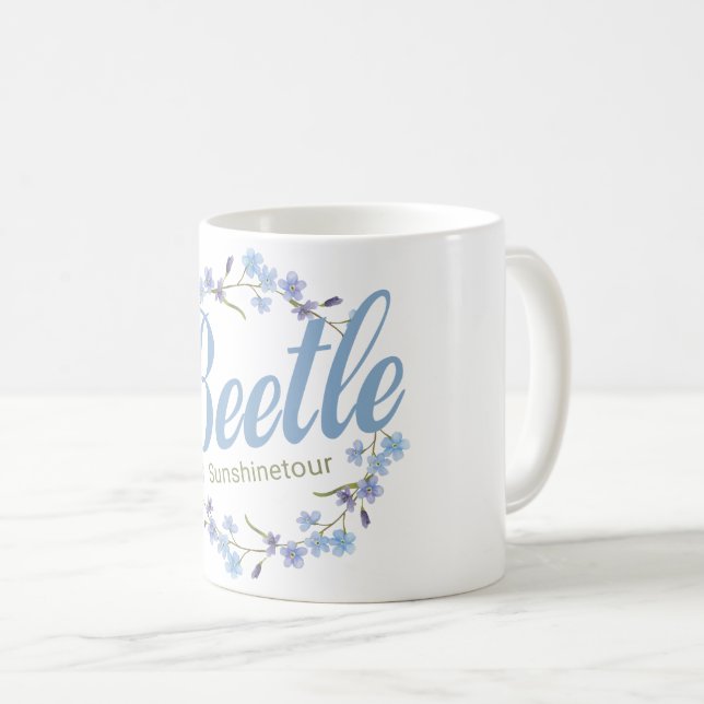 Vergissmeinnicht  kaffeetasse (VorderseiteRechts)