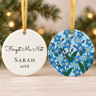 Vergissmeinnicht Personalisiert Keramik Ornament