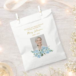 Vergissmeinnicht-Samenpackung Memorial Trauerfeier Geschenktütchen