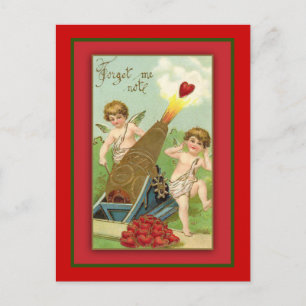 Vergissmeinnicht Süße Vintage Valentinsgrußkarte Feiertagspostkarte
