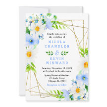 Vergissmeinnicht und Gänseblümchen Hochzeit