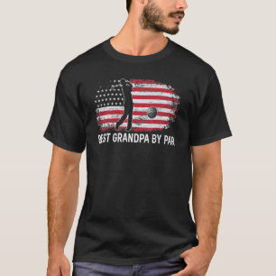 Vergnügen Beste Großvater Par Vatertag Golf Amerik T-Shirt