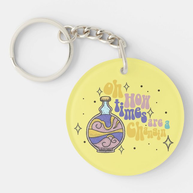 Vergnügen der modernen Zeit Veränderung Schlüsselanhänger (Vorderseite)